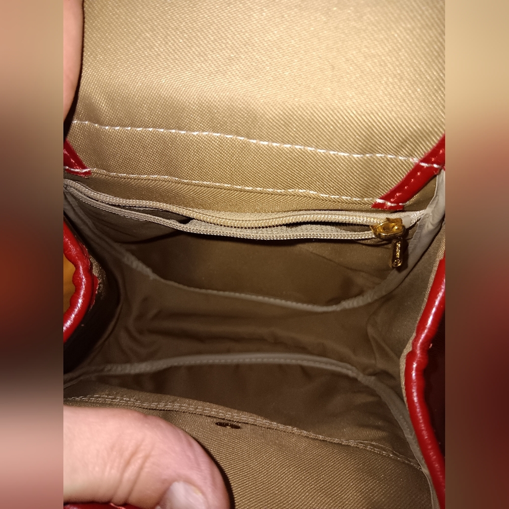 Longchamp Red Leather Backpack - image 3